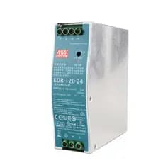 Fonte de Alimentação Chaveada para Trilho DIN EDR Série 75W 120W 150W 24V para PLC