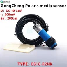 Interruptor Fotoelétrico para Impressora Jato de Tinta Gongzheng Polaris 3204AU 3206 3208, Sensor de Mídia ES18-R2NK 200