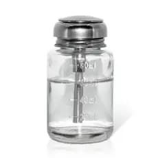 Frasco de álcool de vidro com válvula de pressão, espessado, para água de limpeza de placas, frasco para água de limpeza