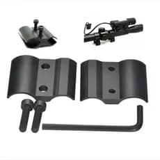 Suporte de Fixação de Tubo Preto para Telescópio e Lanterna - Suporte Universal para Instrumentos Ópticos