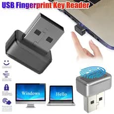 Módulo Leitor de Chave por Impressão Digital USB para Windows 10/11 Hello, Scanner Biométrico, Módulo de Desbloqueio por