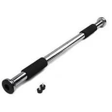Barra de elevação de aço inoxidável (85-130CM) 1,8kg, reforçada, de barra única ou dupla, montada na porta, para fitness