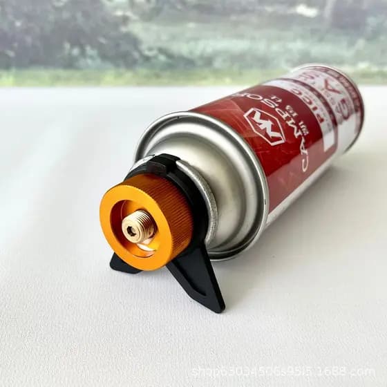 Adaptador de fogão a gás multifuncional personalizado, conversor de cartucho de gás butano longo com travamento automáti
