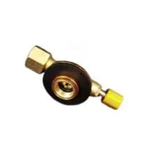 Válvula de reabastecimento de gás butano para fogão externo, adaptador de conversão para cartucho de gás plano, conector