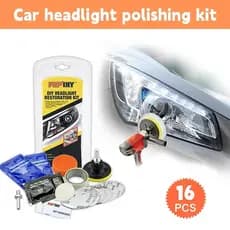 Kit de Restauração de Faróis DIY, Limpeza e Polimento, Kit de Reparação e Limpeza de Faróis de Carro, Pasta de Limpeza