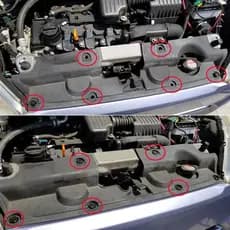 Compatível com Honda CR V 2002-2006 com grade frontal, capô, para-choque, saias laterais, acabamento do painel, proteção