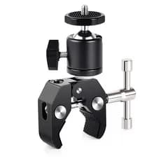 ERIKOLE Super Clamp com 360 graus °   Suporte de Liberação Rápida com Cabeça Esférica Mini para Tripé, Clipe de Parafuso