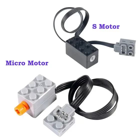2 Peças MOC S Drive Motor Block Parts Power Functions Support Speed 
 Micro Motor para Brinquedos DIY, Blocos de Montar