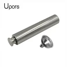 Cantil de bolso UPORS 2OZ com funil para vinho, mini cantil portátil de aço inoxidável para uísque, garrafa de álcool co