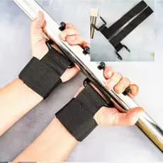 Luvas de Fitness com Gancho para Levantamento de Peso, 2 Peças, Cintas de Pulso para Barra, Alta Resistência, para Flexõ