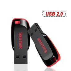 Pen Drive Sandisk 128GB 64GB 32GB 16GB Mini USB Flash Drive 32 64 128 16 GB Pen Drive 2.0 USB Stick Disk on Key Memória