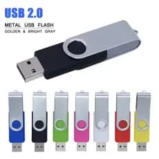 Pen drive USB 32GB, Pen drive 16GB, Pen drive de metal giratório, Pen drive portátil 64GB 128GB, Pen drive USB 2.0.