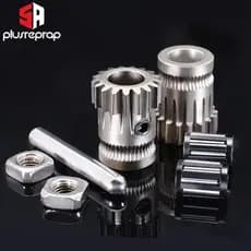 Kit Extrusor de Engrenagem de Dupla Tração Clonado Btech para Impressora 3D Prusa i3, Extrusora Mini Bowden para Ender 3