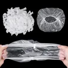 100 Peças de Tampas Reutilizáveis e Duráveis para Armazenamento de Alimentos, para Tigelas, Tampas de Silicone Elásticas