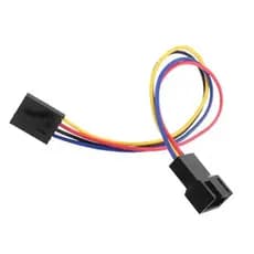 1 unidade de adaptador de conector de ventoinha de resfriamento de 5 pinos para 4 pinos, cabo de extensão de 18 cm para