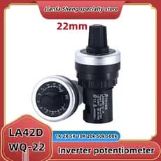LA42DWQ-22 1K 2K 5K 10K 20k 50k 500k Potenciômetro Rotativo de 22mm de Diâmetro, Conversor, Governador, Inversor, Interr