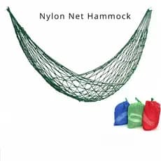 Rede de Descanso de Nylon com Malha para Acampamento ao Ar Livre, Redes de Dormir Suspensas com Malha, Rede de Dormir Po
