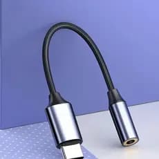 Adaptador USB Tipo C para Auxiliar de 3,5 mm, Cabo de Áudio Tipo-C 3,5 mm, Conversor de Cabo de Fone de Ouvido para Huaw