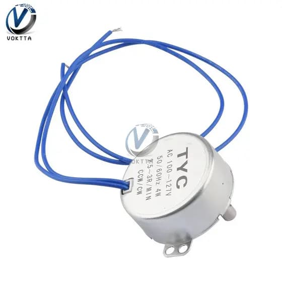 Motor Síncrono TYC-50 AC 100-127V 50/60Hz Torque 6RPM/MIN CCW/CW 4W 2.5-3R/MIN Motor de Ímã Permanente AC para Prato Gir