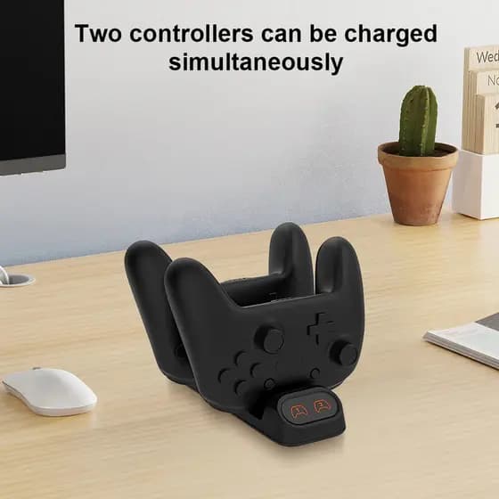 Base de Carregamento para Controle Pro do Switch, Estação de Carregamento para Controle, Suporte Carregador para Control