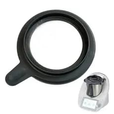 Tampa Universal de Silicone para Tigela Compatível com Thermomix TM5 TM6, Tampa Protetora Inserível que Economiza Espaço