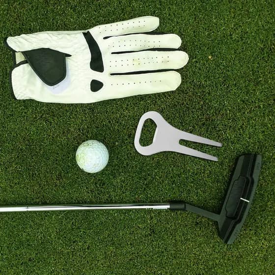 Ferramenta de Reparação de Divot para Campo de Golfe em Liga de Zinco, Marcador de Turf, Garfos de Golfe, Peças Metálica