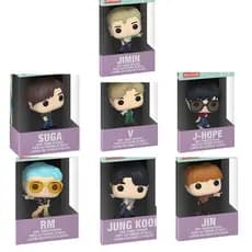 Chaveiro de Bolso Coleção Suga V Jin Brinquedos Figura JK RM Jimin