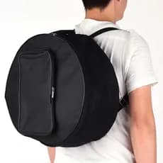Bolsa Compacta para Tambor com Alça de Ombro e Bolsos Externos, Acessório para Instrumento Musical, Vermelha