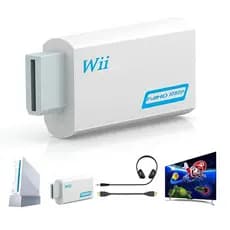 Conversor Wii para HDMI Compatível 1080P Full HD Adaptador Conector de Áudio e Vídeo 3.5mm para PC HDTV Monitor Wii2HDMI