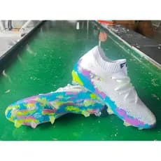 Botas De Campo De Futebol Masculino Calçados Esportivos Originais FG Chuteiras Branco Preto Rosa