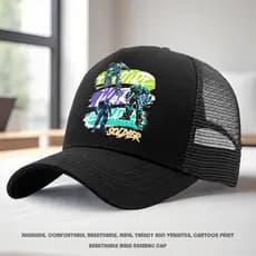 Novo estilo boné de beisebol infantil robô dos desenhos animados meninos meninas All-Match ajustável grande circunferênc