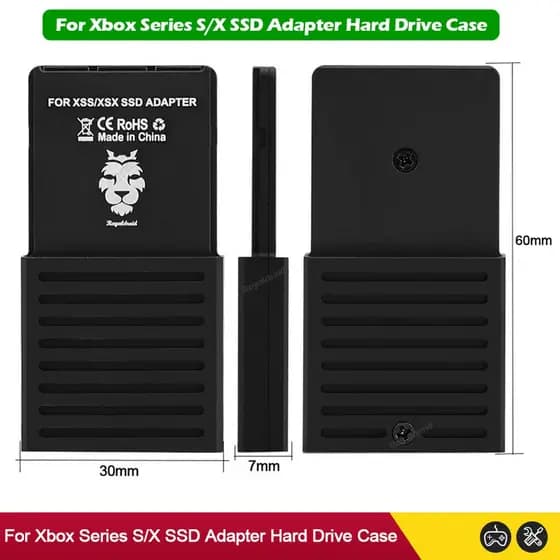 NOVA Placa de Expansão para Xbox Series X S, Caixa de Conversão de Disco Rígido Externo para Console, Adaptador de SSD M