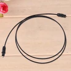 Cabo de Áudio Óptico Digital Toslink Flexível para DVD, VCR e Amplificador de Potência