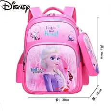 Mochila Escolar Frozen Elsa Anna para Meninas, Mochila Infantil para Escola Primária, Mochila Escolar para Crianç