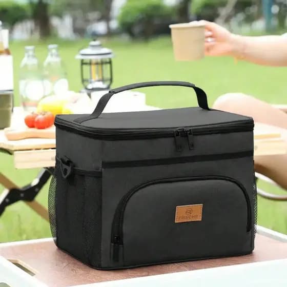 Mochila Térmica para Almoço de Grande Capacidade à de Vazamentos, Bolsa Isolada para Piquenique, Quente e Fria, Bo