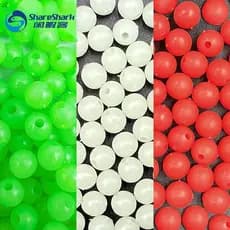 1000pcs/bag Space Bean Fishing Accessories Line Beads Hard/Soft Round Glow Beads for Saltwater Catfish Bait Rigs Fishing