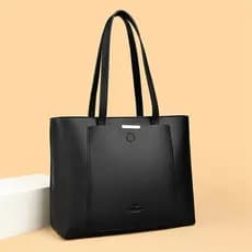 Bolsas de Mão Grandes de Couro PU Macio de Marca Genuína, Bolsas de Ombro Femininas para Laptop, Bolsa de Compras de Des