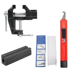 Golf Grip Replacement Tool Vise Clamp Multi-Functional Bench Vise Quick Adjustment Quick Shaft Clamp Golf Club Regrip Vi