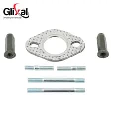 Conjunto de Juntas de Escape Premium Glixal GY6 50cc 150cc, Pinos de Admissão e Escape, Tampa de Porcas de Escape para M