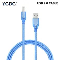 Cabo de Impressão USB 2.0 de 1m, 1.8m, 3m, 5m para Canon Pixma MX922 MX522 MX452, Epson XP-310 XP-410, Brother HL 2270DW