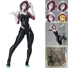 Figura de ação articulada estilo Yamaguchi 004 da Mulher-Aranha Gwen em estoque.