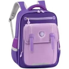 Mochila Elegante Color-Block Com Detalhes Formais , Para Presente (Rosa , Pequena)