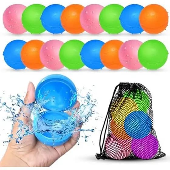 12 Balões De Água Reutilizáveis Dos Pces , Brinquedos Da Praia Piscina Para Meninos E Meninas Verão Ao Ar Livre Crianças