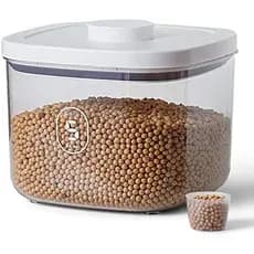 Recipiente De Armazenamento De 10 Libras , Dispensador De Arroz Com Copo Medidor , Cereais Para Alimentos , Uso Doméstic