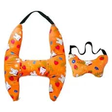 Almofada De Assento De Carro Em Forma De H Ivtivfu Para Crianças (Dinossauro Azul) , Almofadas Infantis Dormir , Suporte