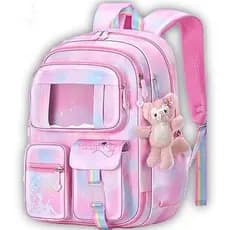 Mochila Kawaii Com Acessórios Fofos Laptop De 15.6 Polegadas Antirroubo Estética De Viagem Novos Presentes De Semestre B