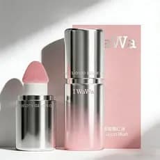 Blush Líquido , Inchado IWAWA-Creme De Textura Gelatinosa Com Ponta De Esponja Edificável Nude Fosco , Leve & amp ; Sens