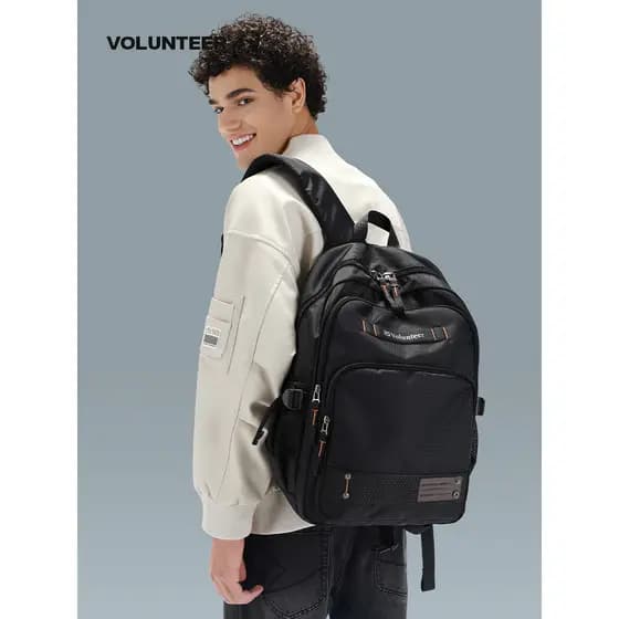 Mochila masculina mochila estudantes do ensino médio mochila leve lona saco de viagem dos homens Commuter portátil saco