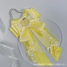 Em estoque: Laço de fita estilo cheer stick, decoração para bolsa, pingente para ita bag, material DIY, acessório de cab