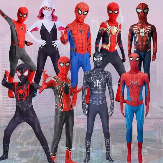 O Macacão Adesivo de Halloween do Homem-Aranha Miles Morales é uma fantasia de super-herói ideal para festas temáticas e